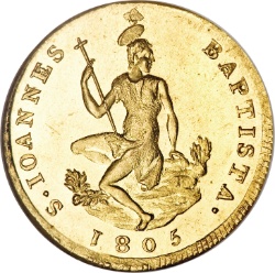 Reverso de 1 Ruspone - Carlos II de Parma