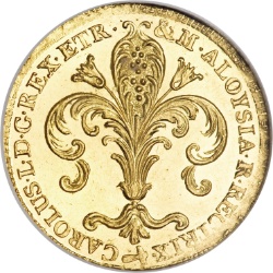 Anverso de 1 Ruspone - Carlos II de Parma