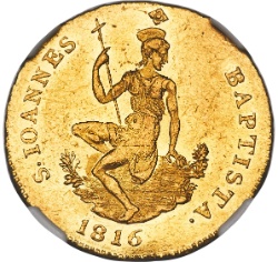 Reverso de 1 Ruspone - Fernando I de Habsburgo