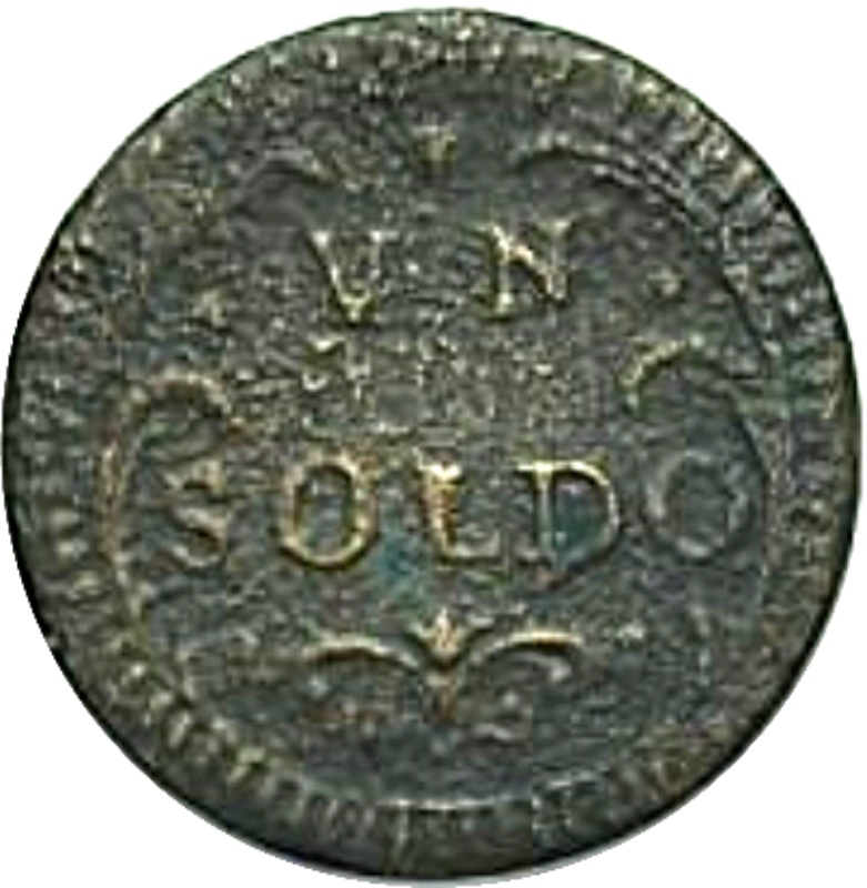 Reverso de 1 Soldo - Ercole III d'Este