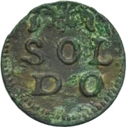 Reverso de 1 Soldo - Francesco III d'Este