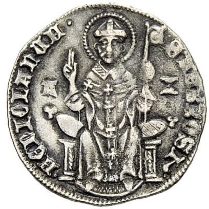 Moneda 1 Soldo - Louis de Bavaria y Azzone | 1329 - Anverso Anverso de 1 Soldo - Louis de Bavaria y Azzone