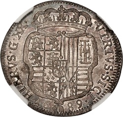Reverso de 1 Tari - Carlos II