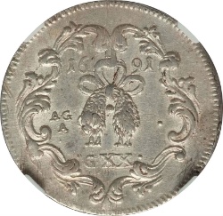 Reverso de 1 Tari - Carlos II