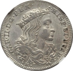 Anverso de 1 Tari - Carlos II
