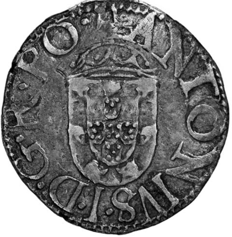 Anverso de 1 Vintém (XX) - António I (ceca de Lisboa)