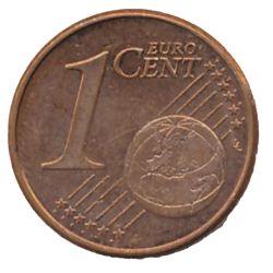 Reverso de 1 céntimo de euro (1er tipo)