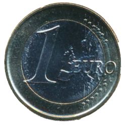 Reverso de 1 euro - Felipe VI