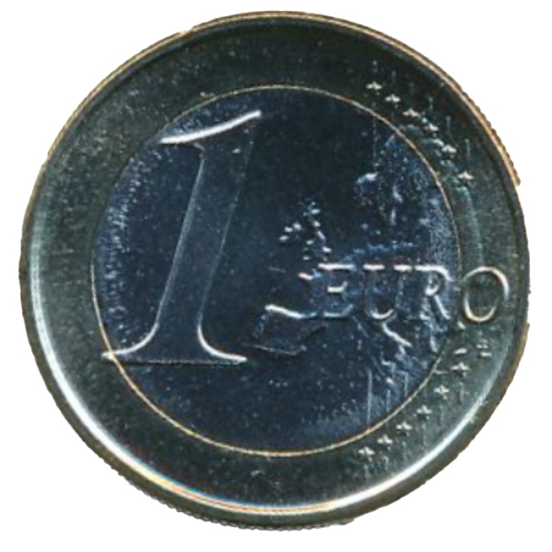 Reverso de 1 euro - Felipe VI