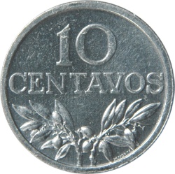 Reverso de 10 Centavos de Escudo