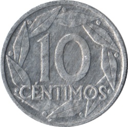Reverso de 10 Céntimos - Francisco Franco