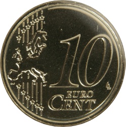 Reverso de 10 Céntimos de euro (2o mapa)