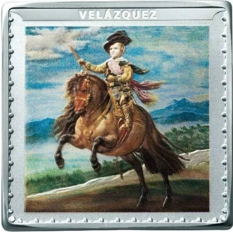 Reverso de 10 Euros (200 años del Museo del Prado - Velázquez)