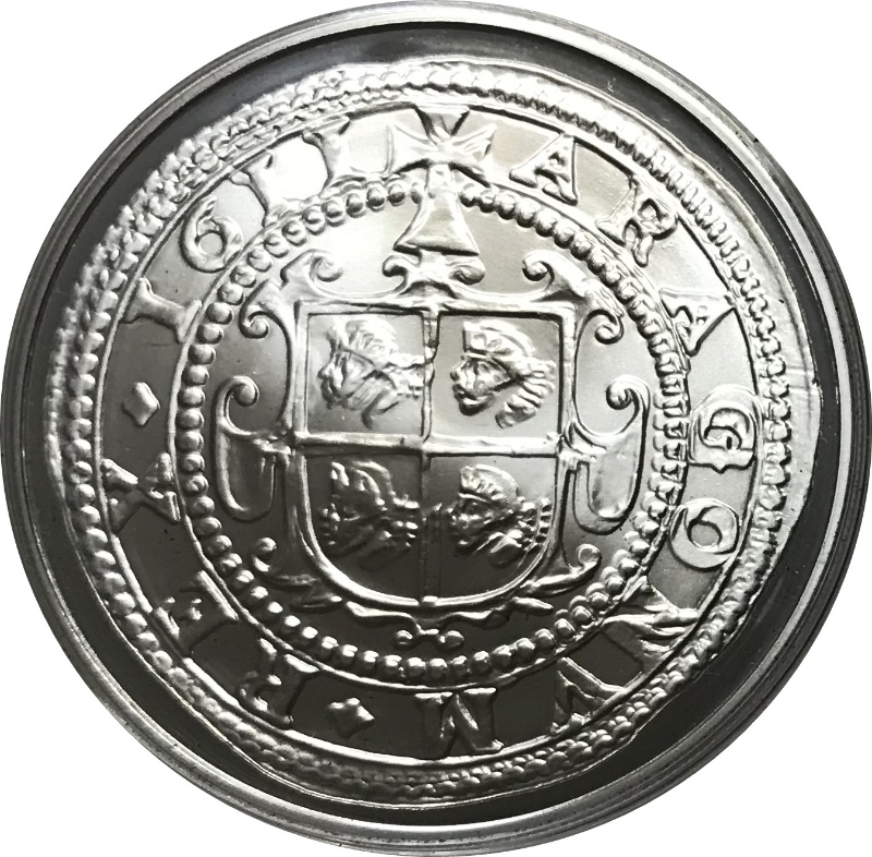Reverso de 10 Euros (8 Reales de Felipe III)
