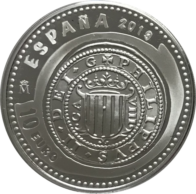 Anverso de 10 Euros (8 Reales de Felipe III)