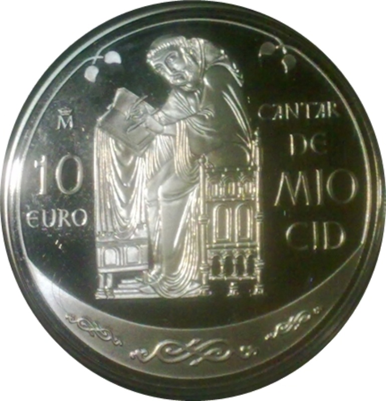 Reverso de 10 Euros (Cantar de Mío Cid)