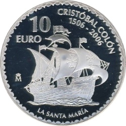 Reverso de 10 Euros (Colón - La Santa María)
