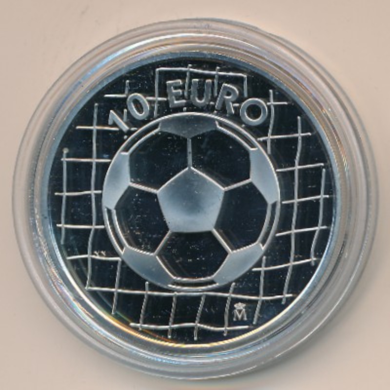 Moneda 10 Euros (Copa del Mundo - Letra «O») | 2002 - Reverso Reverso de 10 Euros (Copa del Mundo - Letra «O»)
