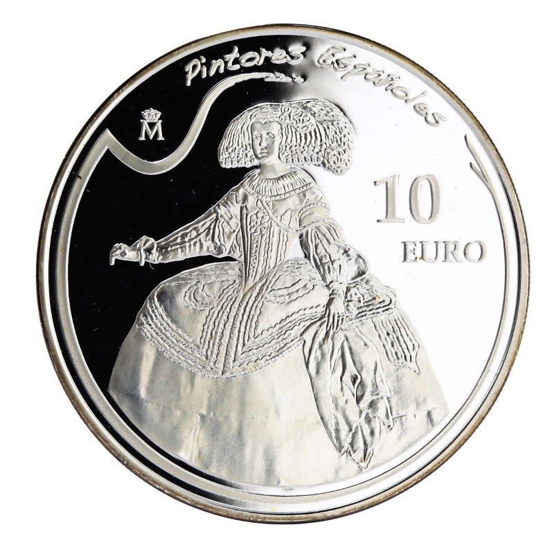 Reverso de 10 Euros (Diego Velázquez)