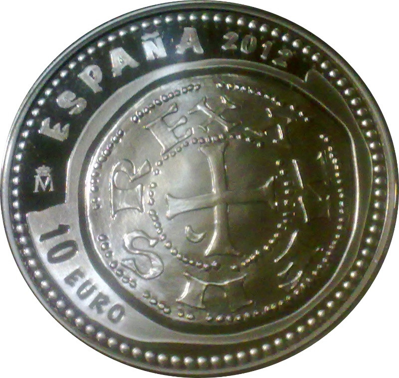 Anverso de 10 Euros (Dinero de Alfonso VIII)