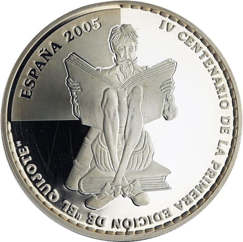 Moneda 10 Euros (Don Quijote - Clavileño) | 2005 - Anverso Anverso de 10 Euros (Don Quijote - Clavileño)