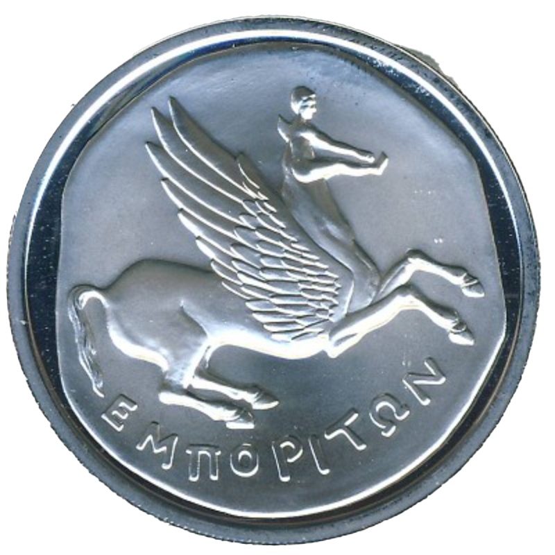 Anverso de 10 Euros (Dracma hispano-griego)