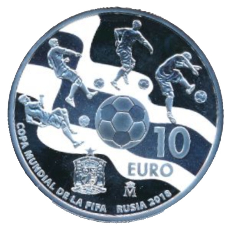 Anverso de 10 Euros - Felipe VI (Copa del Mundo FIFA 2018, Rusia)