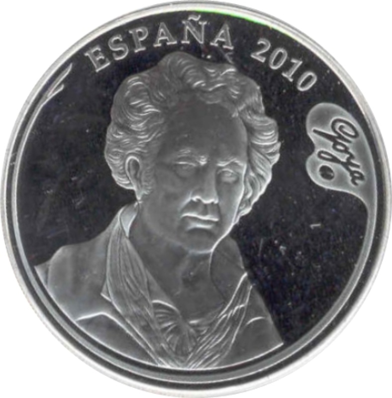 Anverso de 10 Euros (Francisco de Goya - Duelo a garrotazos)