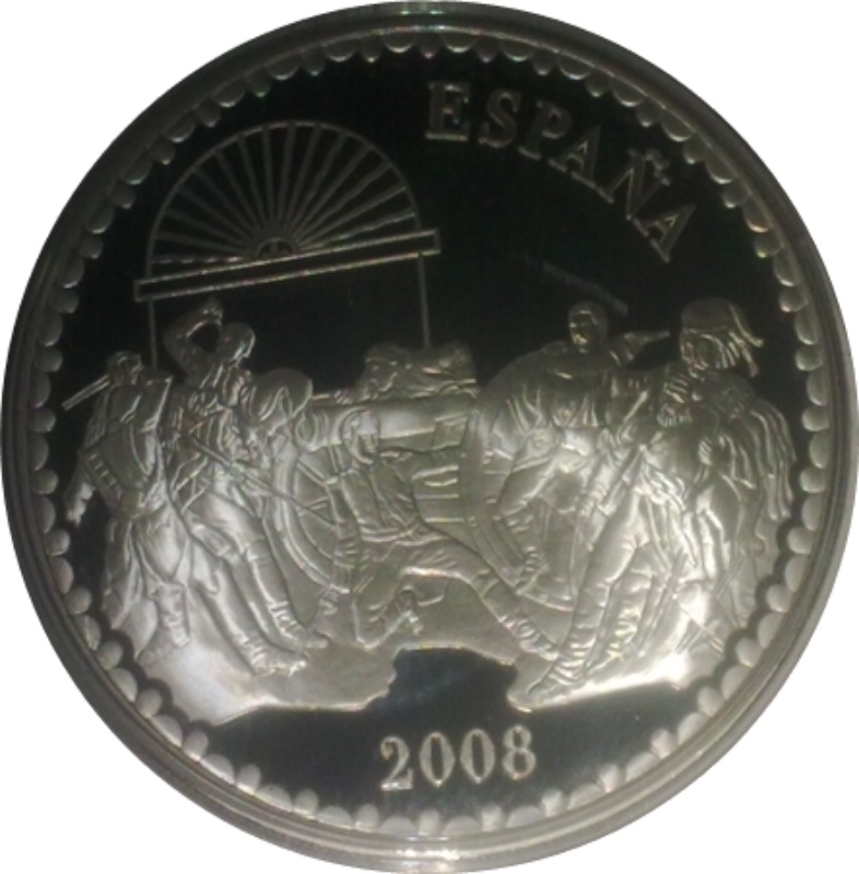 Moneda 10 Euros (Guerra de la Independencia - Manuela Malasaña) | 2008 - Anverso Anverso de 10 Euros (Guerra de la Independencia - Manuela Malasaña)