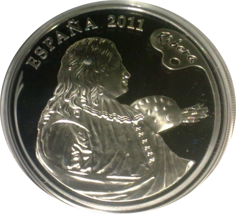 Moneda 10 Euros (José de Ribera «El Españoleto») | 2011 - Anverso Anverso de 10 Euros (José de Ribera «El Españoleto»)