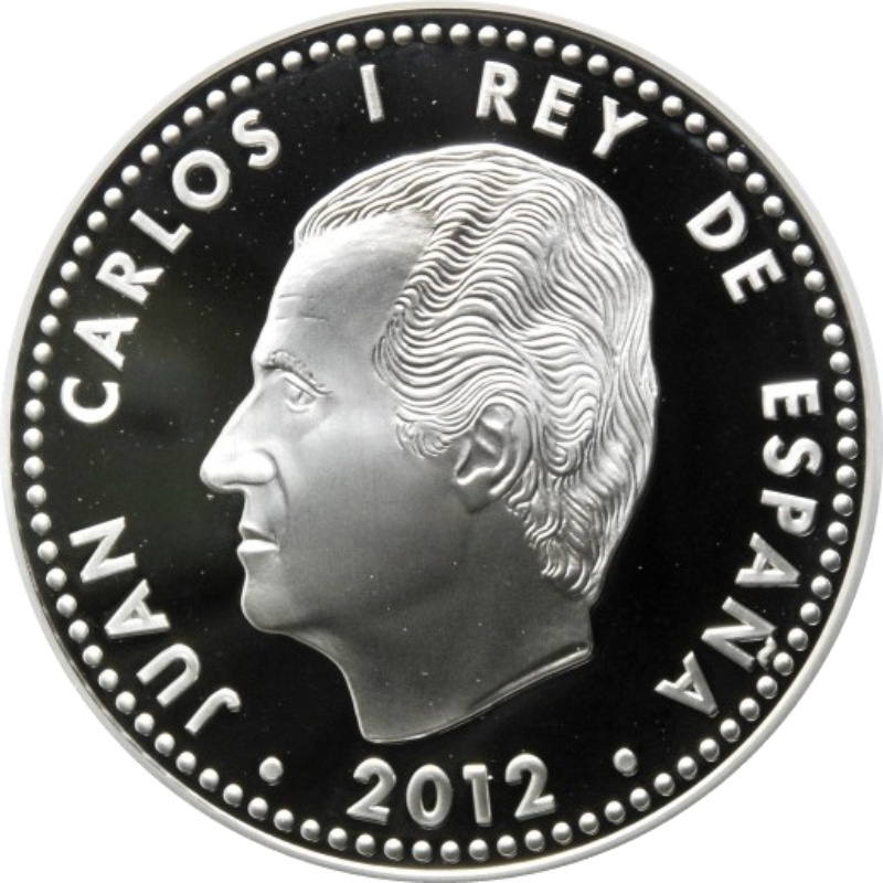 Moneda 10 Euros - Juan Carlos I (10º aniversario del euro) | 2012 - Anverso Anverso de 10 Euros - Juan Carlos I (10º aniversario del euro)