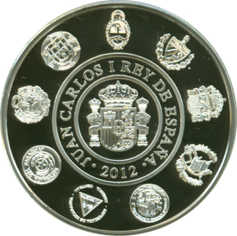 Moneda 10 Euros - Juan Carlos I (20 aniversario de la Serie) | 2012 - Anverso Anverso de 10 Euros - Juan Carlos I (20 aniversario de la Serie)