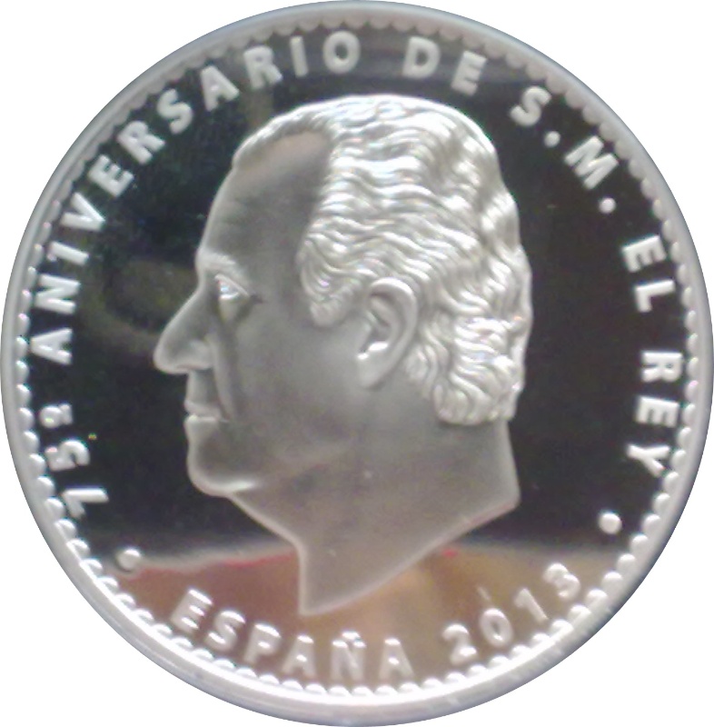Anverso de 10 Euros - Juan Carlos I (75 cumpleaños)