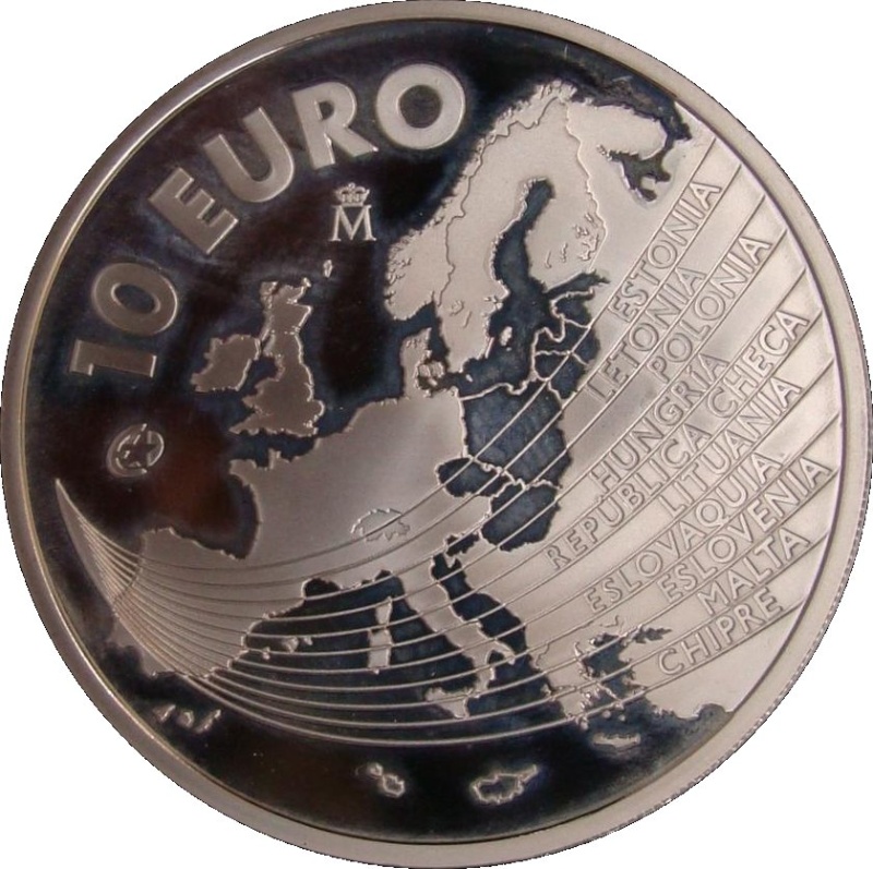Reverso de 10 Euros - Juan Carlos I (Ampliación Unión Europea)