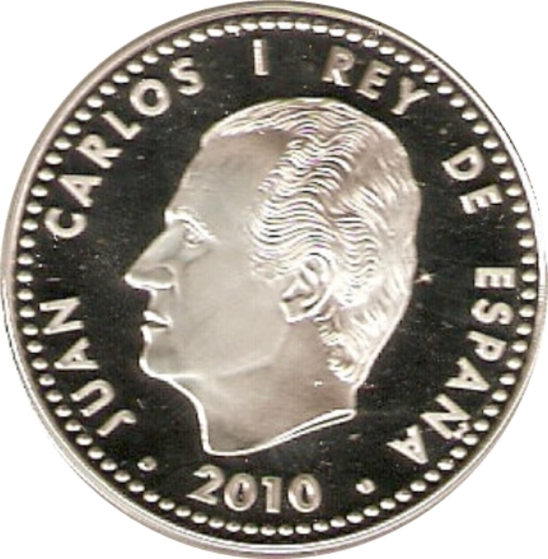 Anverso de 10 Euros - Juan Carlos I (Año Santo 2010 - Santiago el Mayor)
