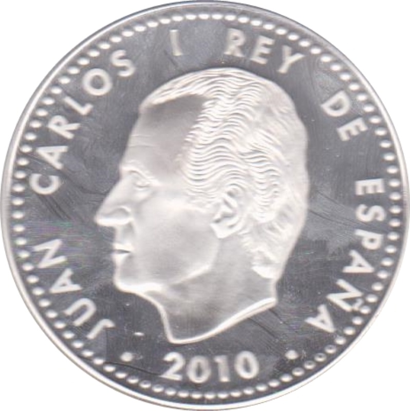 Anverso de 10 Euros - Juan Carlos I (Copa del Mundo FIFA)