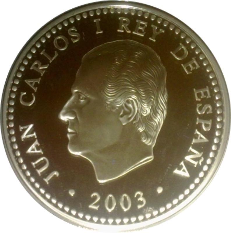 Moneda 10 Euros - Juan Carlos I (Copa del Mundo FIFA, Alemania 2006) | 2003 - Anverso Anverso de 10 Euros - Juan Carlos I (Copa del Mundo FIFA, Alemania 2006)