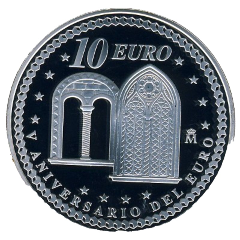 Reverso de 10 Euros - Juan Carlos I (Euro Circulación - Cooperación)