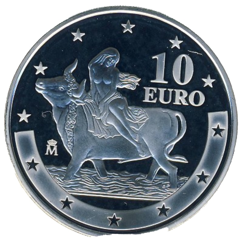 Anverso de 10 Euros - Juan Carlos I (Euro Introducción)