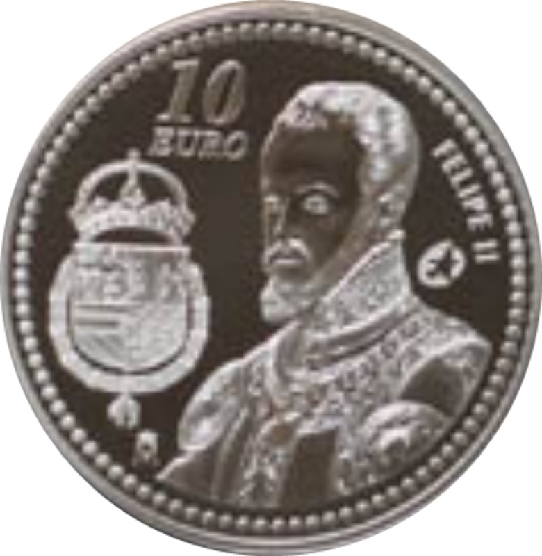 Reverso de 10 Euros - Juan Carlos I (Felipe II)