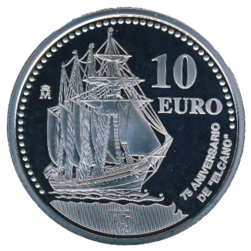 Moneda 10 Euros - Juan Carlos I (Juan Sebastián de Elcano) | 2003 - Anverso Anverso de 10 Euros - Juan Carlos I (Juan Sebastián de Elcano)