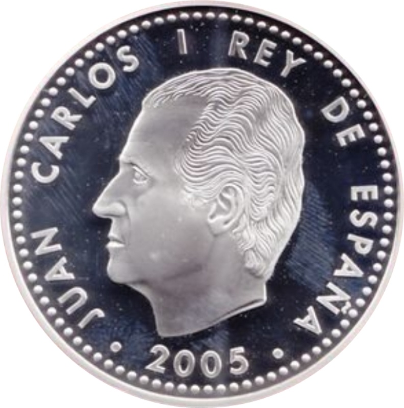Moneda 10 Euros - Juan Carlos I (Juegos Olímpicos de Invierno de Turín 2006) | 2005 - Anverso Anverso de 10 Euros - Juan Carlos I (Juegos Olímpicos de Invierno de Turín 2006)