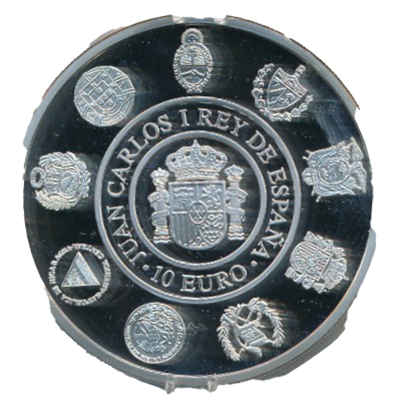 Reverso de 10 Euros - Juan Carlos I (Vela)