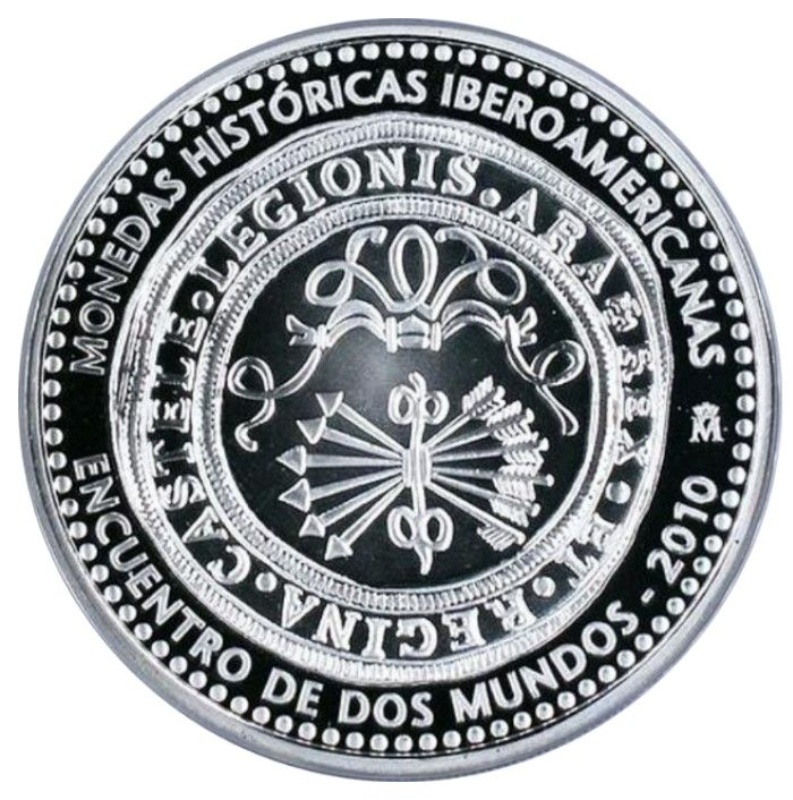 Reverso de 10 Euros - Juan Carlos I (moneda de 8 Reales)