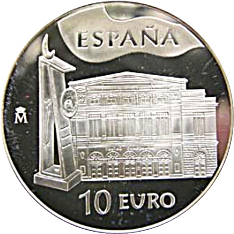 Moneda 10 Euros (Premios Príncipe de Asturias) | 2005 - Anverso Anverso de 10 Euros (Premios Príncipe de Asturias)