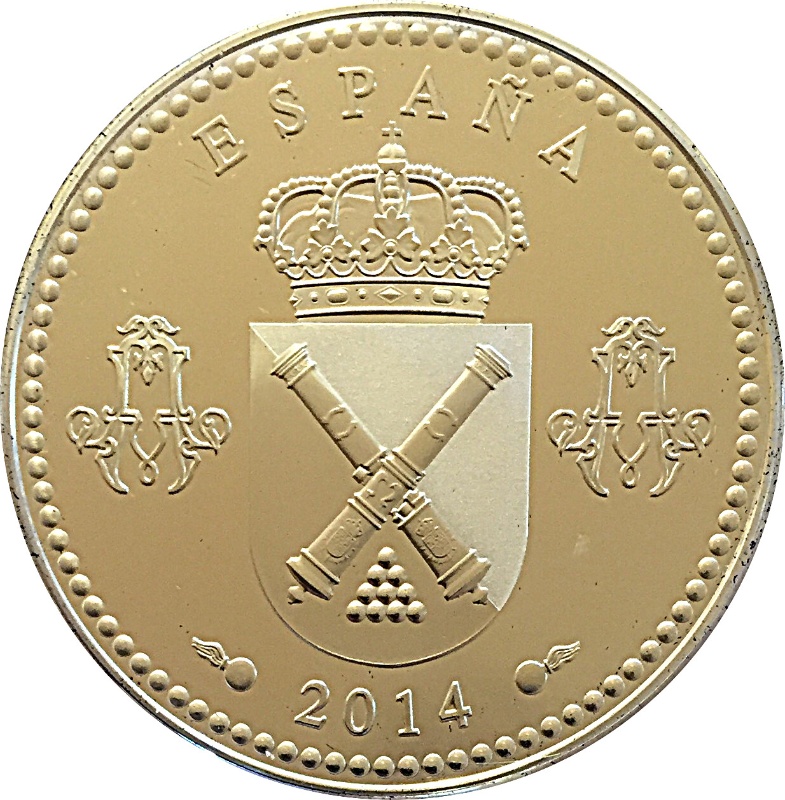 Anverso de 10 Euros (Real Escuela de Artillería)