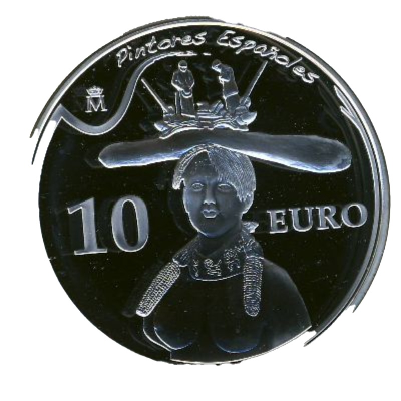 Anverso de 10 Euros (Salvador Dalí - Busto de mujer retrospectivo)