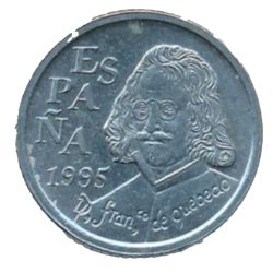 Reverso de 10 Pesetas (Francisco de Quevedo)