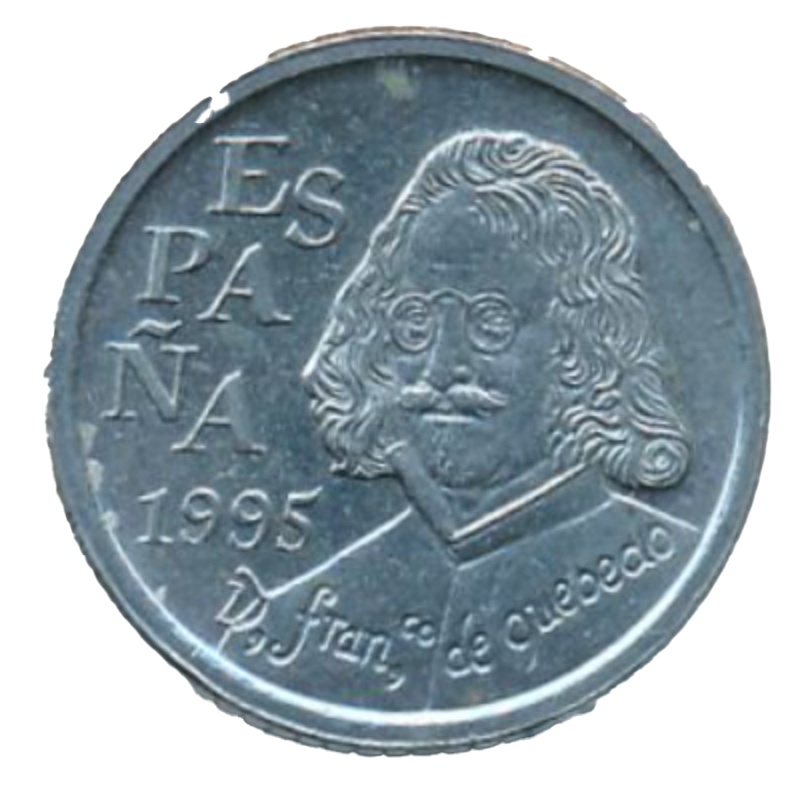 Reverso de 10 Pesetas (Francisco de Quevedo)