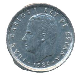 Reverso de 10 Pesetas - Juan Carlos I (Denominación Tipo 1)